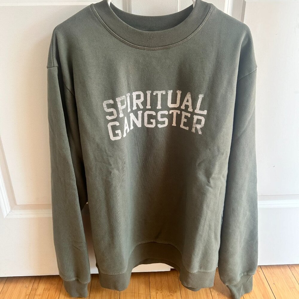 Crewneck fleece sweatshirt